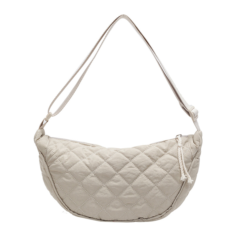 Designer Stylish dia check canvas all-match student shoulder bag