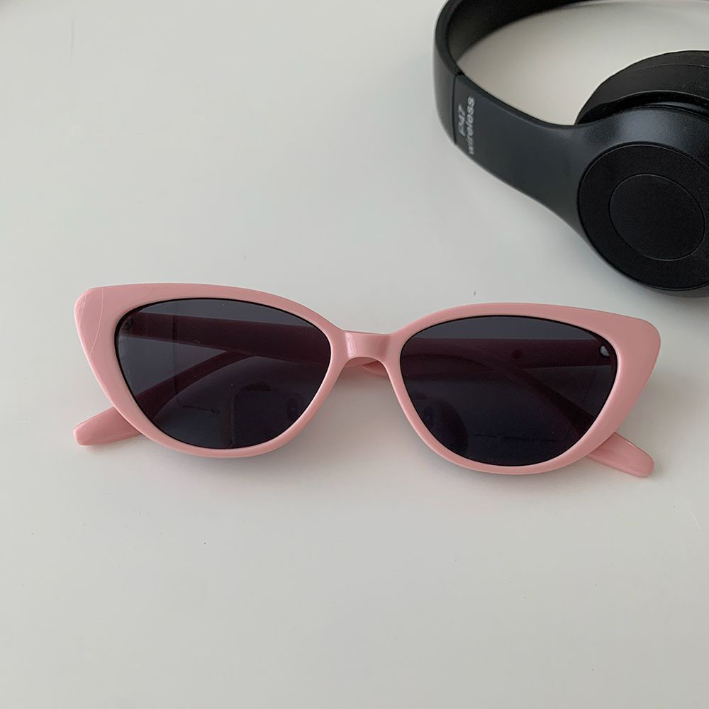 Pink cat eye sunglasses, women's brown summer style new sunglasses, men's sun protection, internet famous retro trendy fashion