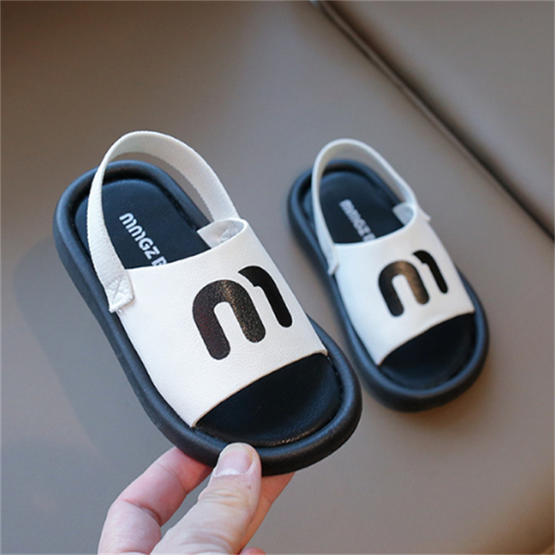 Slipper Kids Sandals for Boys Girls - Soft Sole Non-Slip Walking Shoes for Toddlers Babies - Beach Summer 2024 S25326