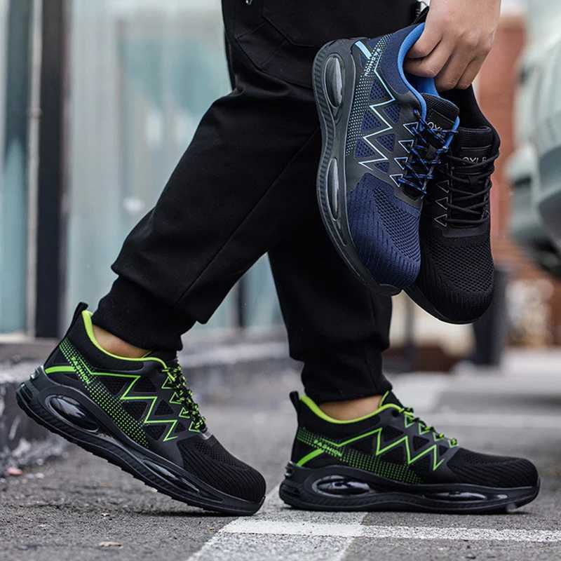 Steel Toe Wen Work Sneakers NEW Quality Top Breathable Lightweight Indestructible Men Safety Shoes Boots M Z250221