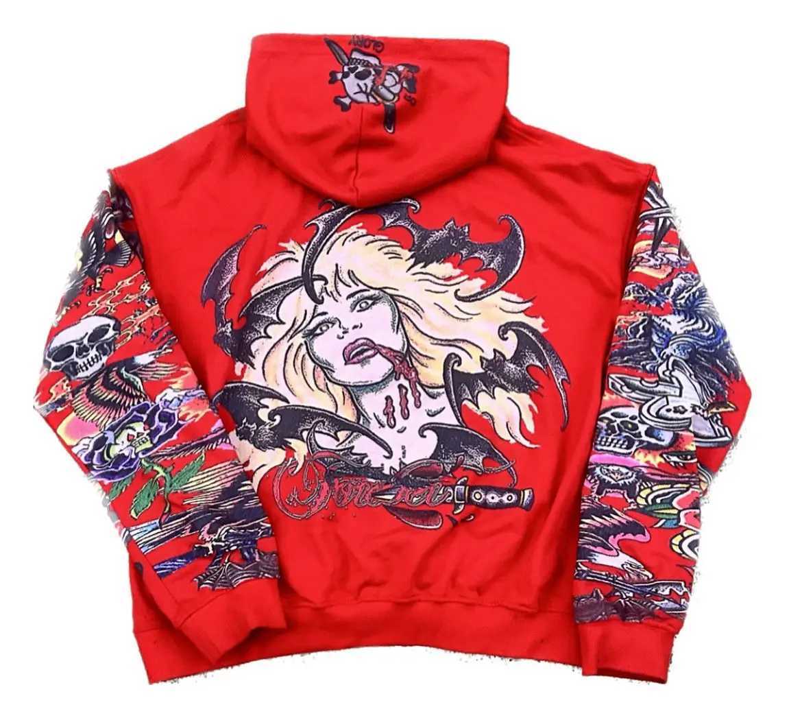 Y2k American Retro Letter Zip Up Hoodie Men Hoodie Street Hip Hop Casual Sweatshirts Punk Jacket Women Men Clothing W250222