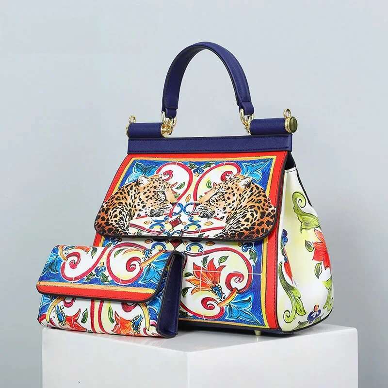 Leather Printing Shoulder Totes Ladies Bag Bolsa Feminina Classic Crossbody Bags Women Frame Handbag And Purse Suit