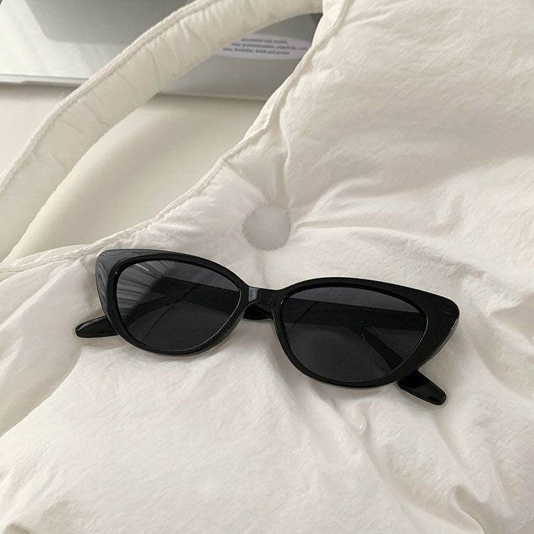 Pink cat eye sunglasses, women's brown summer style new sunglasses, men's sun protection, internet famous retro trendy fashion
