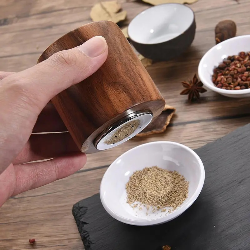 Wood Hand Pepper Grinder Salt and Adjustable Mills Gourmet Precision Mechanisms Premium Sea Peppercorns 250217