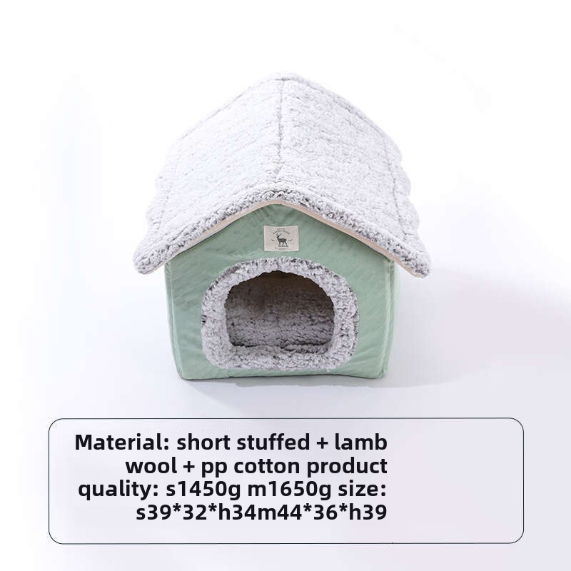 Self-heating Fleece High-sided Pet Bed, Foldable and Dual-purpose Pet Sleeping Mat, Suitable for Small and Medium-sized Dogs