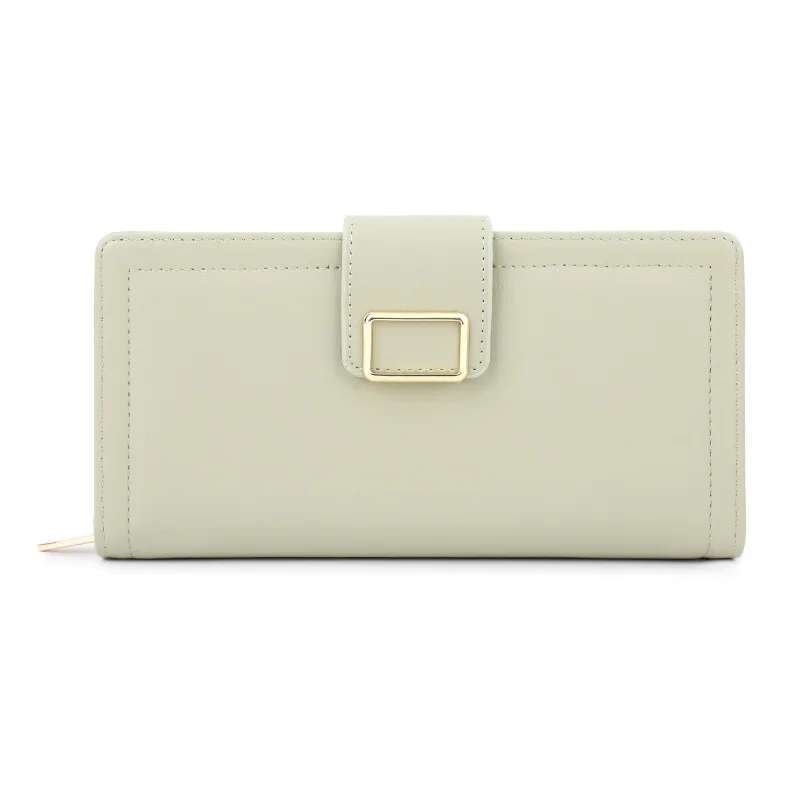 Capacity Lady's Card Holder Women's Wallet PU Leather Multi-Card Position Coin Purse Fashion Design Horizontal Square Female Bag