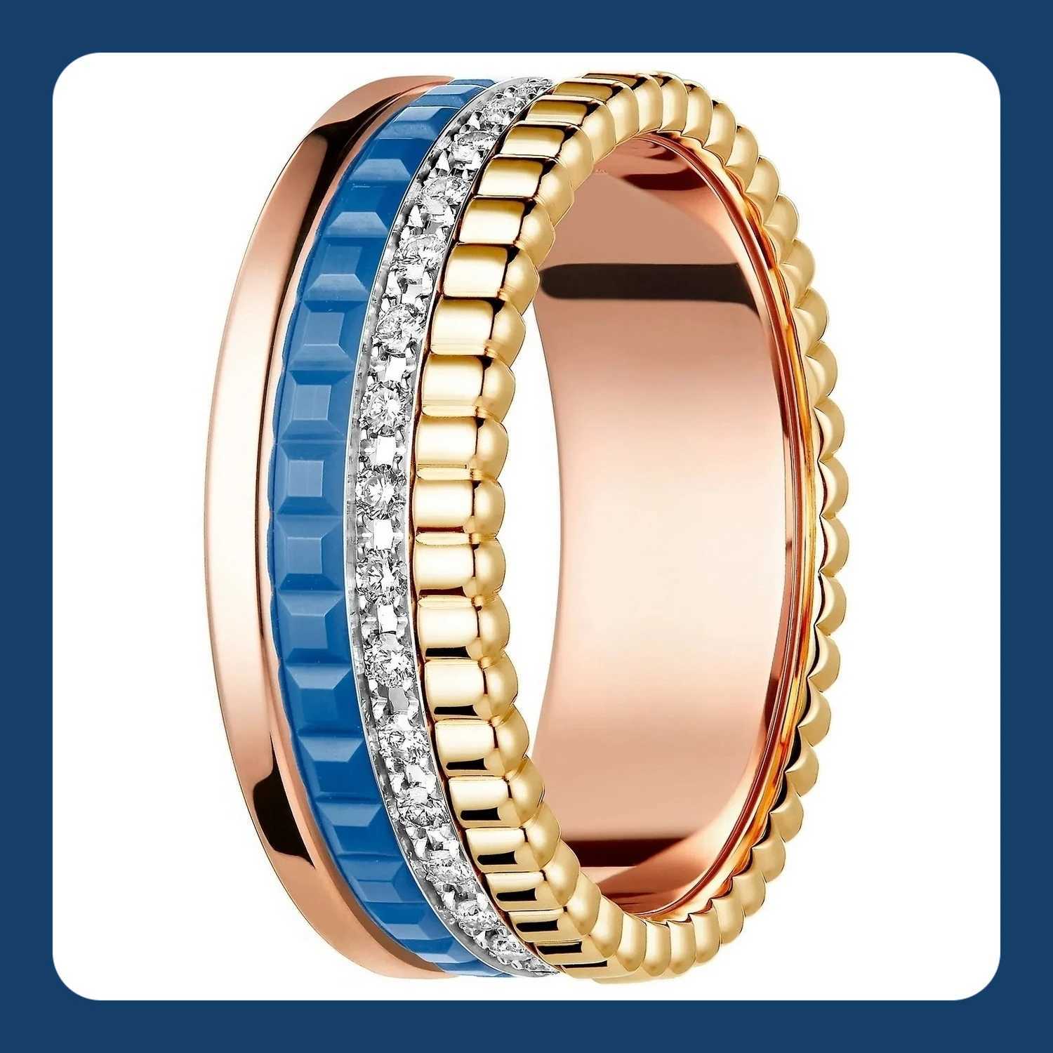 Band Rings Gorgeous Womens Copper Ring with Shimmering Cubic Zirconia - Ideal Fashion Accessory and Gift J250217CNDV