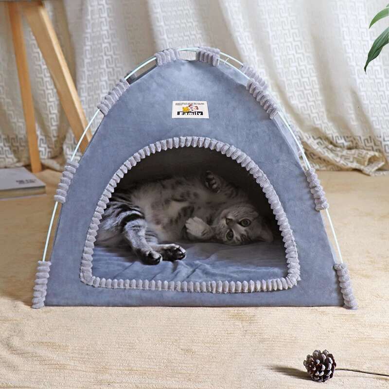 House Tent Four Seasons Universal Cat and Dog Pet Nest Summer Cool Mat Outdoor Portable Foldable Breathable