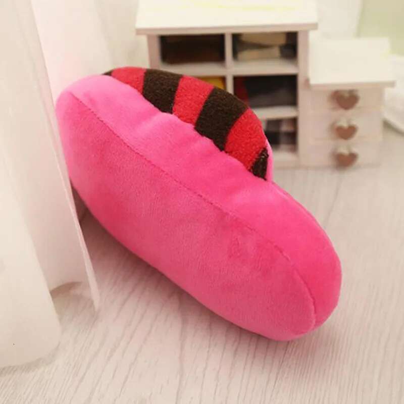 Pet Squeaker Plush Slipper Shaped Puppy Sound Chew Play Toys for Cats Funny Dog Products Outdoor Training Toy