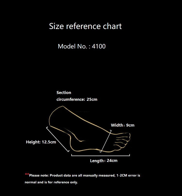 Large Size Female Foot Model 4100 Silicone Mannequin Feet Fetish Massage Fake Nail Practice Jewelry Shoes Display Soft TPE 250221
