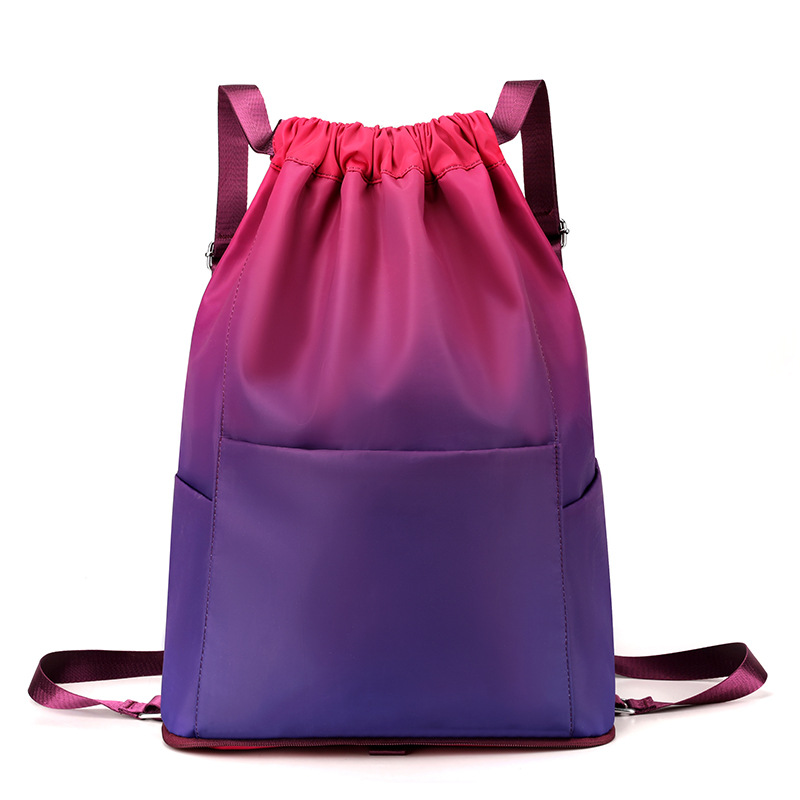 Designer Printed drawstring lightweight exercise backpack