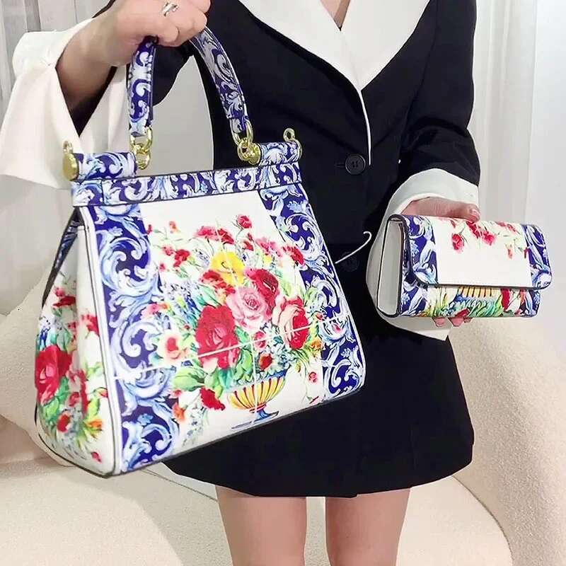 Leather Printing Shoulder Totes Ladies Bag Bolsa Feminina Classic Crossbody Bags Women Frame Handbag And Purse Suit