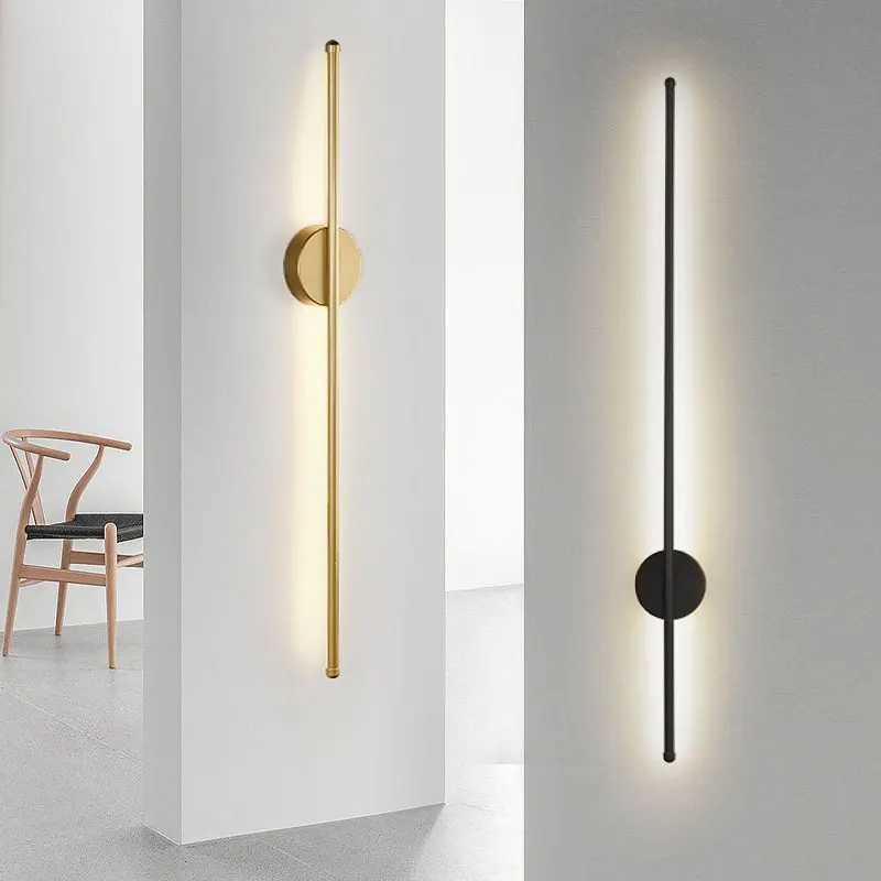 Indoor LED Wall Lighting Fixtures for Bedroom Bedside Black Gold Interior LED Wall Lamps Wall Lighting Sconce for Corridor Aisle Z250220