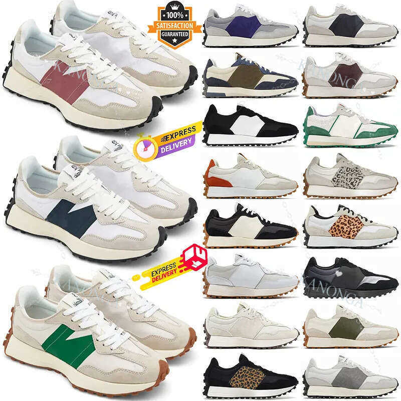 New Running Shoes Mens Womens Designer Sneakers Sea Salt Beige Brown Suede Print Black White Orange Red Grey Men Women Trainers Casual Shoe 36-45 Dhgate.Com