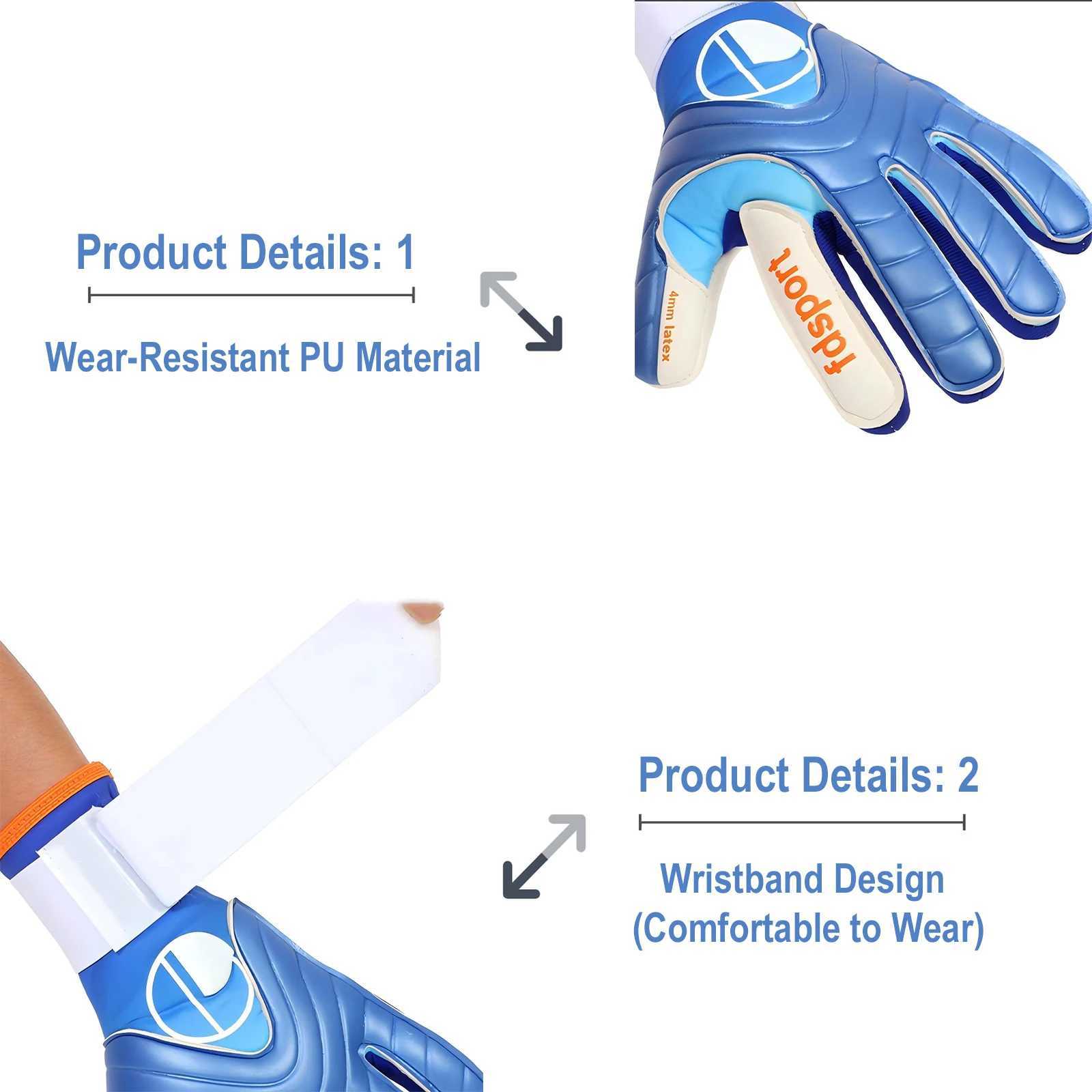 Soccer Goalie Goalkeeper Gloves Youth AdultsHigh Performance Goalkeeper GlovesBreathab Soccer Gloves with Strong Grips PalmsXJ250221