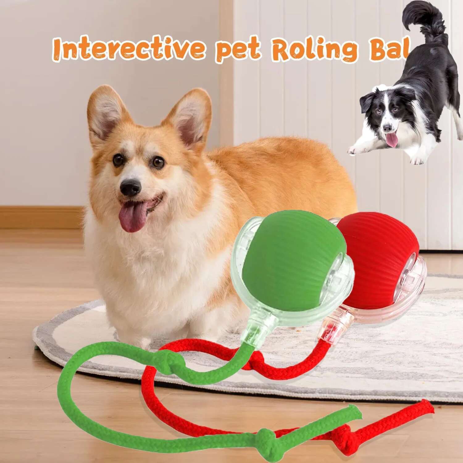 Hot Electric Toys Automatic Rolg Ball Rechargeable Smart Pet Interactive Plush Toy Dog Cat Training Imitate Mouse