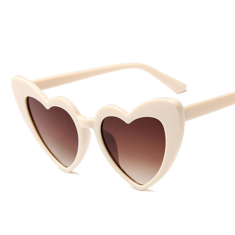 2025 Cross border European and American Style Love Women's Sunglasses Women's Fashion Big Face slimming Sunglasses