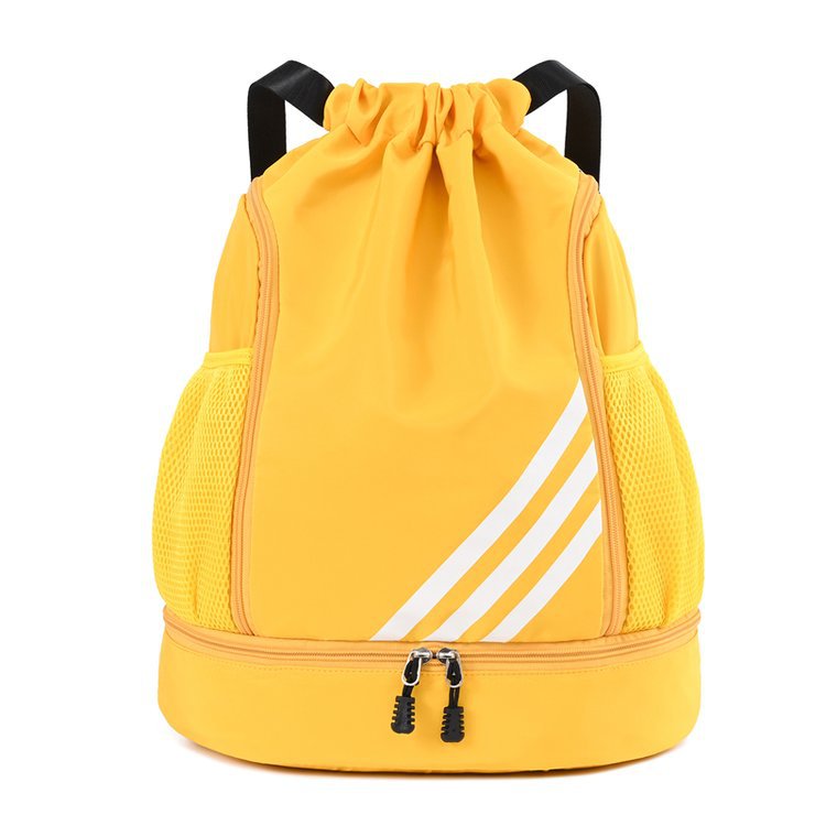 Outdoor solid color lightweight wet and dry separation hiking backpack