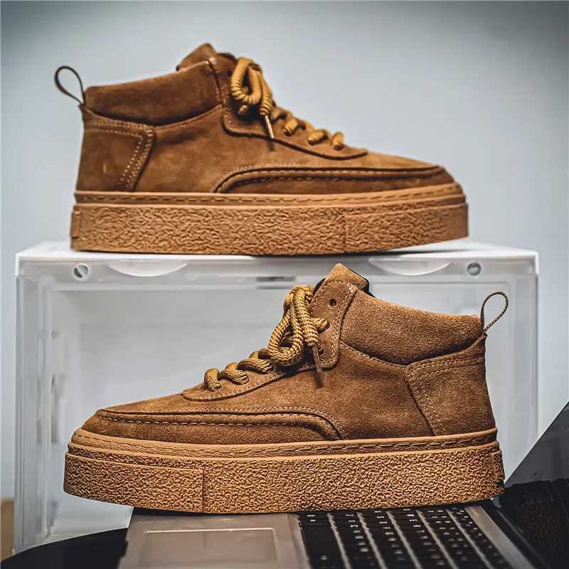 Sports And Loafers Leisure Mens Autumn Sneakers Shoes For Men Skateboard Wear-Resistant NEW Top Thick Bott Fashion Z250221