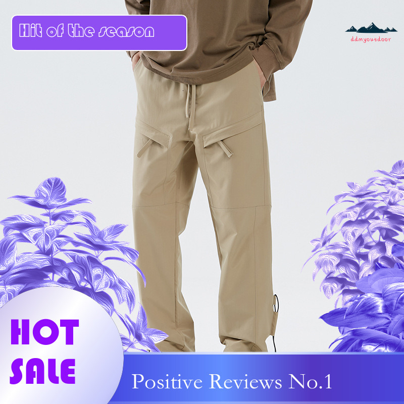 Ddmyoutdoor Outdoor Hiking Soft Shell Waterproof Assault Men S Loose Casual Sports Running Large Pocket Multi Bag Pants Jackets