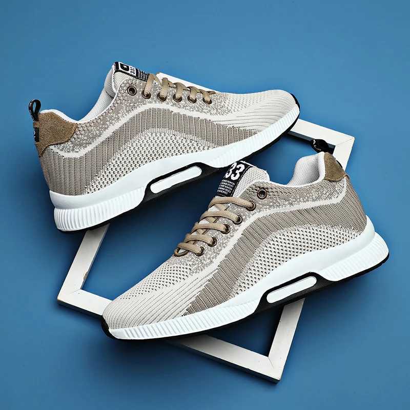 Soft Breathable Elevator Fashion Height Increase for Men Sneakers Casual NEW top Lift Sport Shoes Sole+Insole 6CM Taller Man Z250221