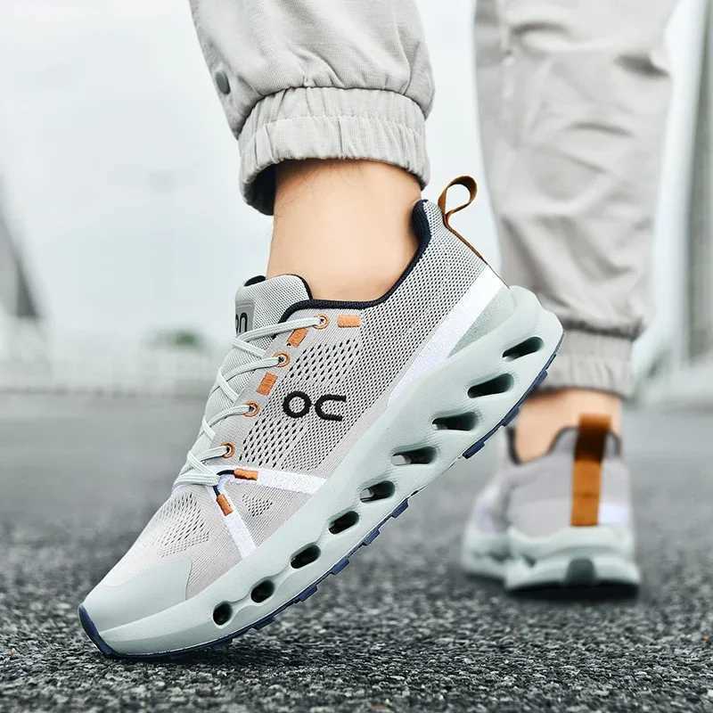 Fashion Meets Function Breathable and Lightweight Mens Mesh SneakersC250403