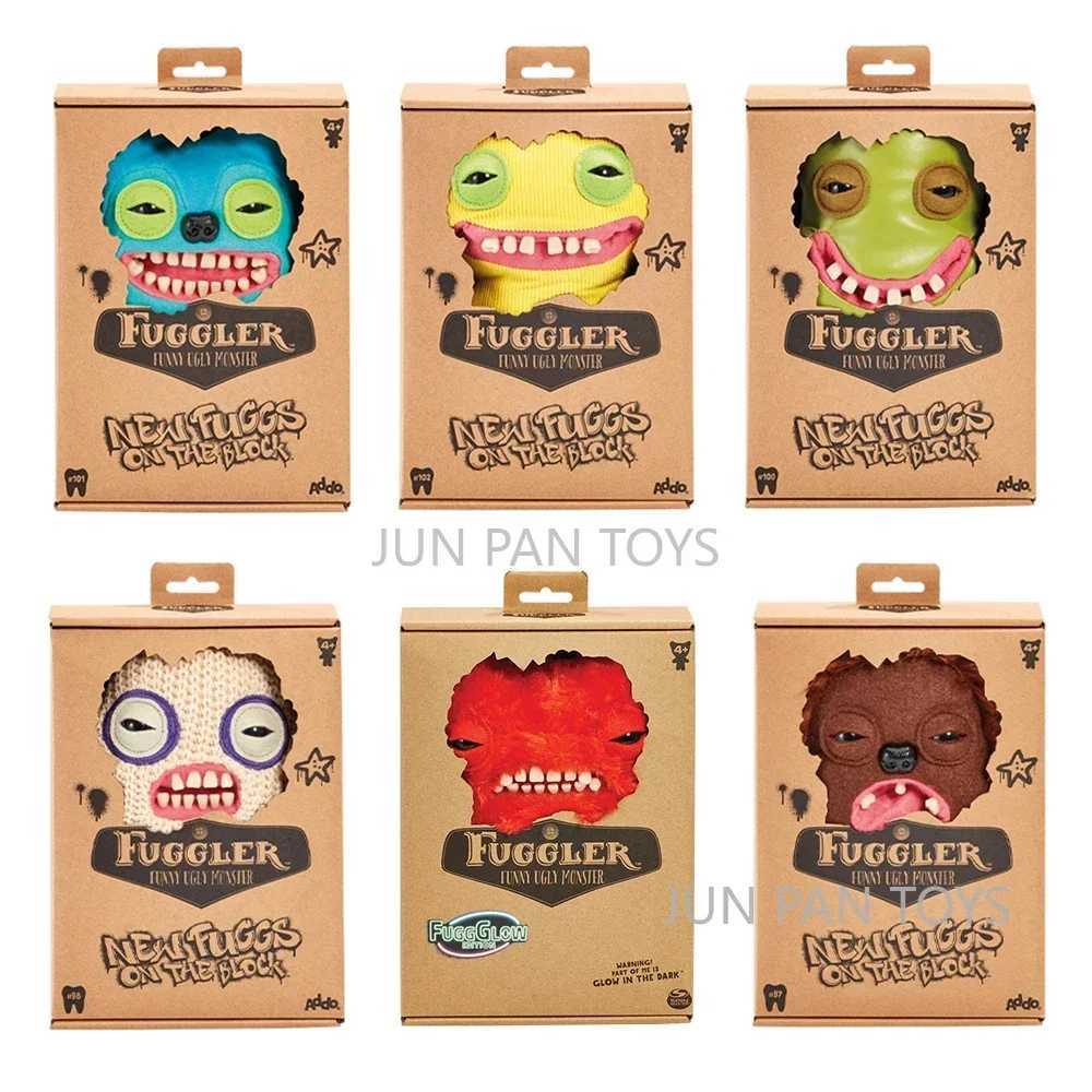 Plush Dolls New Fuggler Funny Ugly Gold Monster Turtles Budgie Underwear Lab Misfits Edition Block Love Baby Fugg Plush Collectible Toy H250221