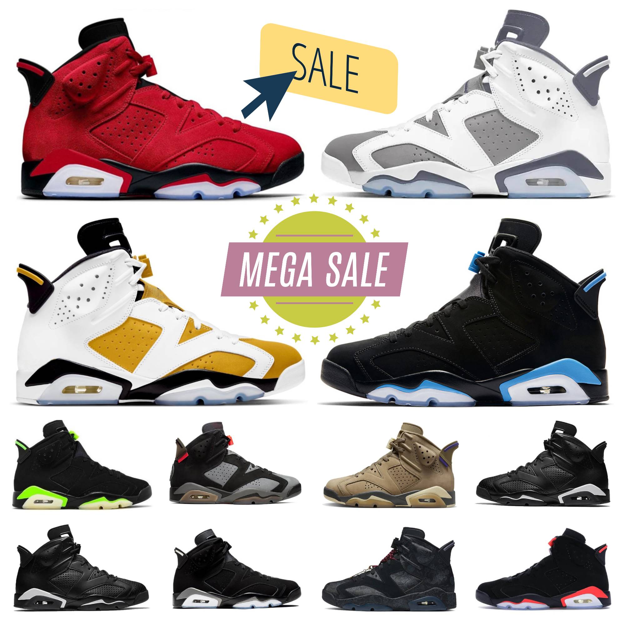 2025 Trainers 6s 6 Sports Basketball Mens Shoes Aqua Toro Bravo Cool Grey UNC Georgetown Midnight Navy Red Oreo University Blue British Khaki Yellow Ochre Sneakers