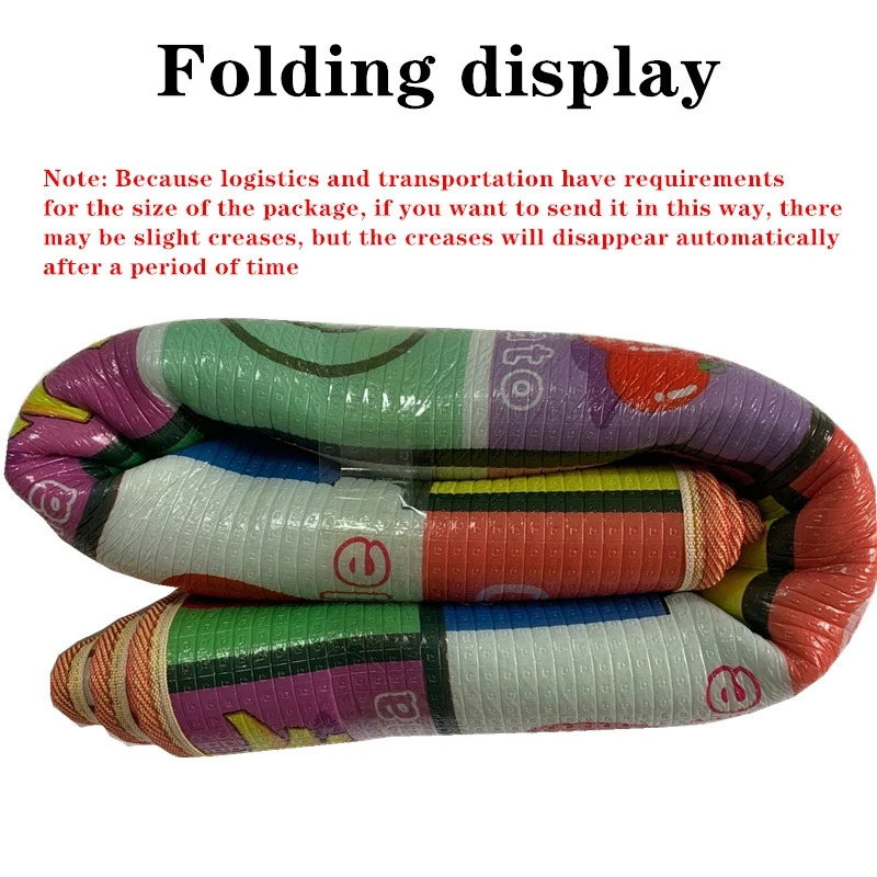 200cm180cm Thick Baby Crawling Play Mats Cartoon Lion Giraffe Folding Mat Carpet for Childrens Safety Rug Playmat 250221