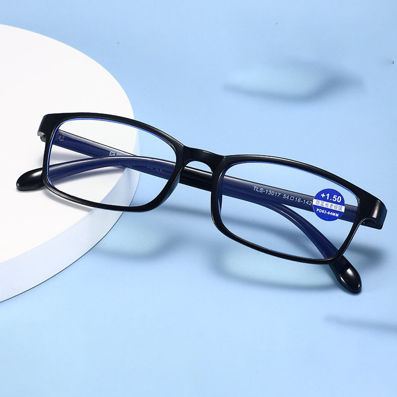 2025 New high-definition anti blue light reading glasses for men and women, ultra light and comfortable box fashion display reading glasses wholesale