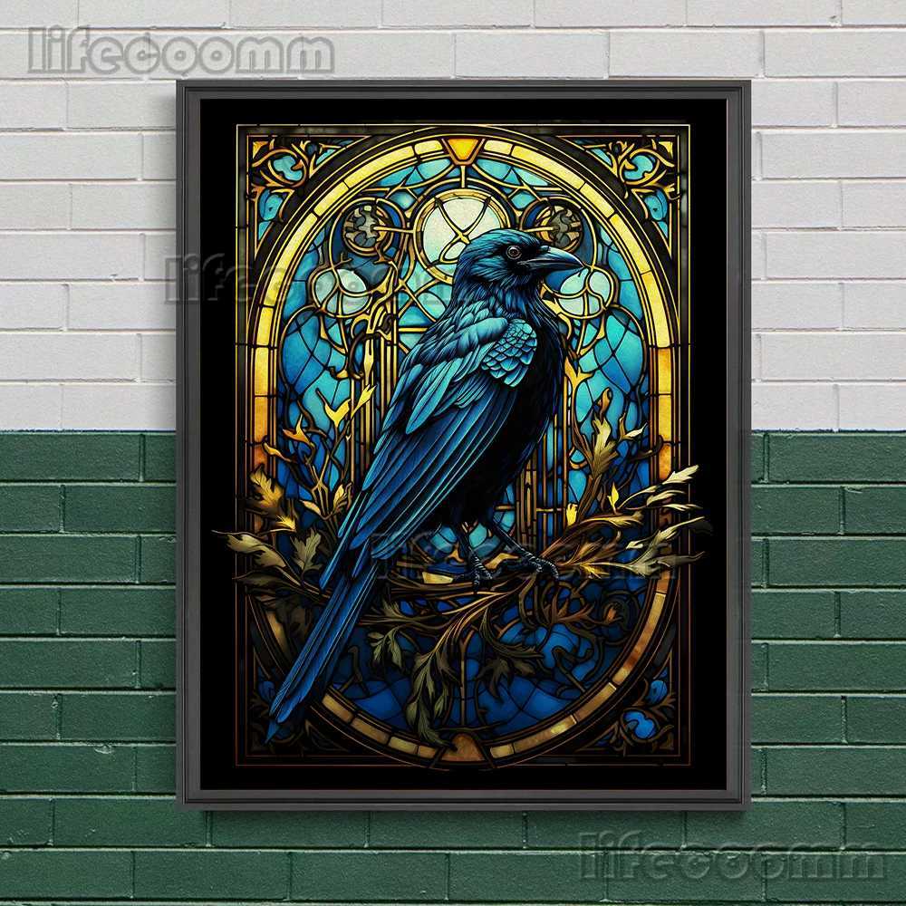 Magic School Four Colleges Abstract Wall Art Canvas Painting RavenclawHufflepuffSlytherin Wizard School Art Poster Print Decor Y250218