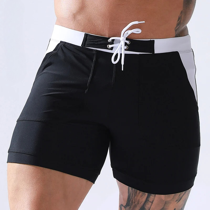 Summer New Men's Shorts Designer Swim Shorts Quick Drying Breathable Swim Shorts Drawstring Pocket Stretch Quarter Casual Beach Shorts