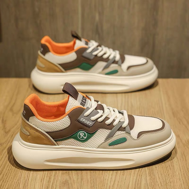 2025 Spring summer Men shoes Casual Thick Sole Sneaker Increasing Cushioning Running Shoes Designer Footwear Free Shipping Footwear 39-44