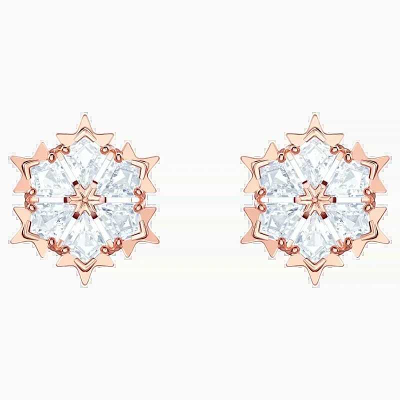 Stud 2024 S925 Silver Fashion New Matrix Large Ear Ring Rectangle Cut Blue Pink Green Womens Romantic Jewelry Gift J250217 2STL1