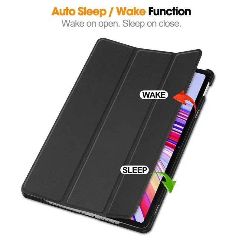 For Redmi Pad Pro 2024 Tri-Folding Flip Stand Case Read for Red Mi Pad Pro 12.1 Tablet with Auto Sleep Cover Z250222