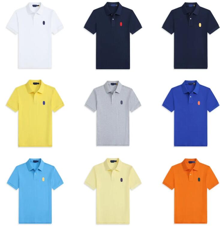 Polo Shirt Designer Men Polo Shirts Business Casual Clothing POLOS Embroideried Badge Short Sleeve Cotton Casual Tops Summer Outfit ralphness polo shirt S-2XL