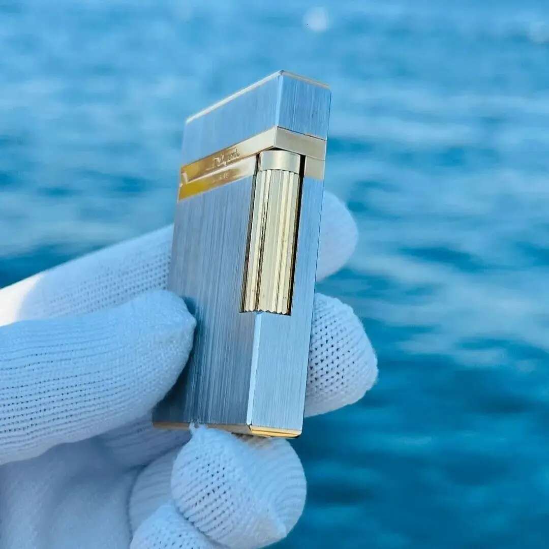 Gas Lighter Bright Sound Brushed Smoking Gadgets Metal Brass Best Choice Gift Dupont For Men R Collection