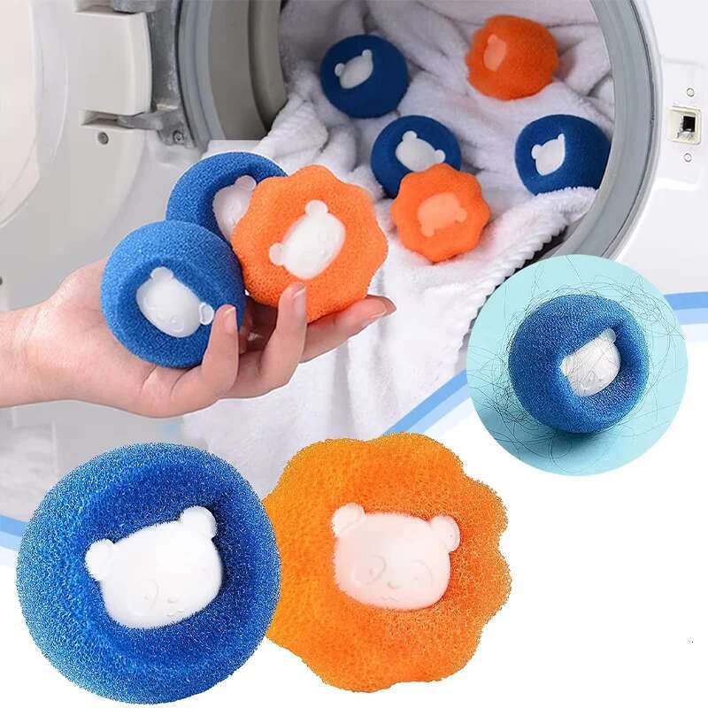 Reusable Ball Laundry Washing hine Filter Wool Sticker Cat Hair Remover Pet Fur t Catcher Home