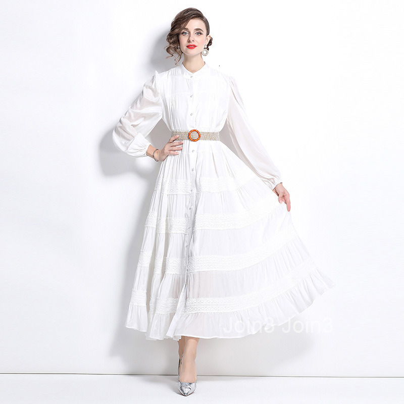 Spring New Product Water soluble Lace Splicing Large Pendulum Connecting Clothes