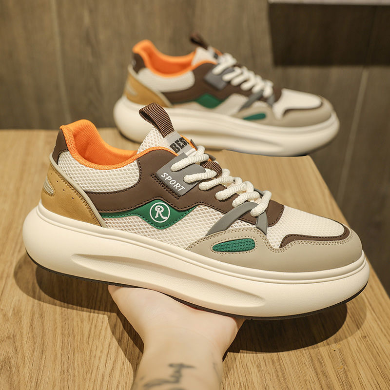 2025 Spring summer Men shoes Casual Thick Sole Sneaker Increasing Cushioning Running Shoes Designer Footwear Free Shipping Footwear 39-44