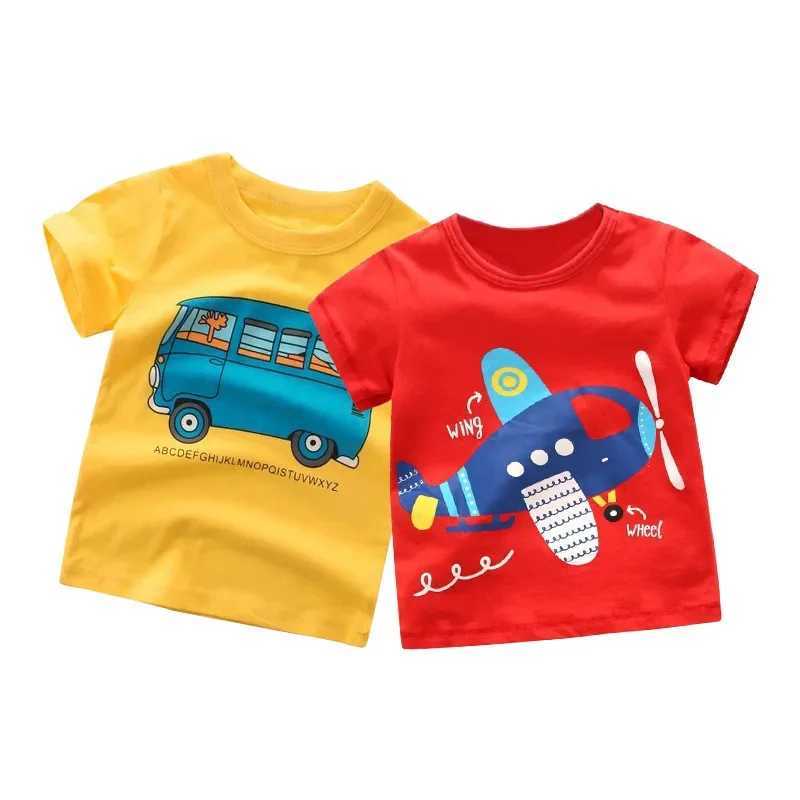 2 3 4 5 7 9 Summer Baby Boy Short sleeved T-shirt Childrens Cotton Top Little Boy KF1022 W250221