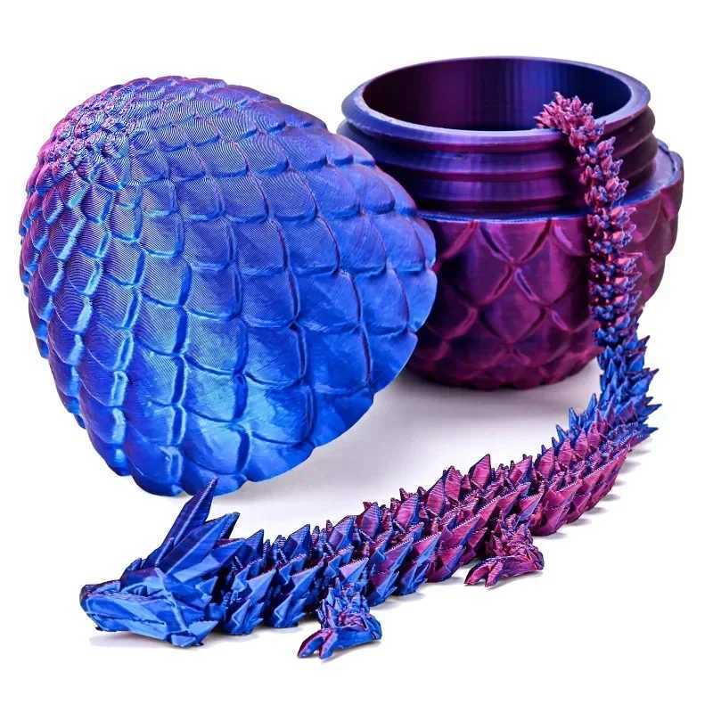 Crystal with Fully Articulated Joints Dragon Egg A Decompression Toy for Office Desk Decoration and Childrens Gifts Free shipping