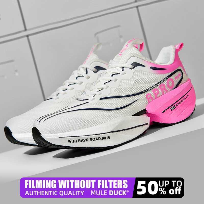 Speciality Carbon Plate Sports Running Shoes Marathon Air Cushion Men Breathable New Lightweight Wen Cfortable NEW Top Nonskid Sneakers Z250222