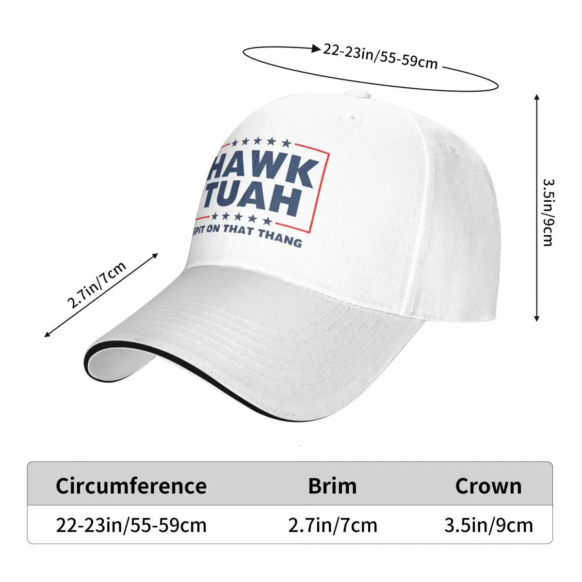 Leisure Hawk Tuah Spit On That Thang Baseball Caps Men Women Casquette Formal All Seasons Travel Gift Hats Cap 250221