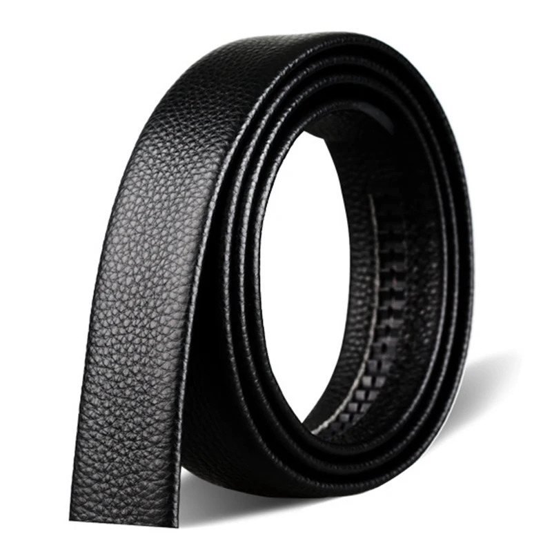 No Buckle 35cm Wide Genuine Leather Automatic Belt Body Strap Without Belts Men Good Quality 140 150 160cm 250213