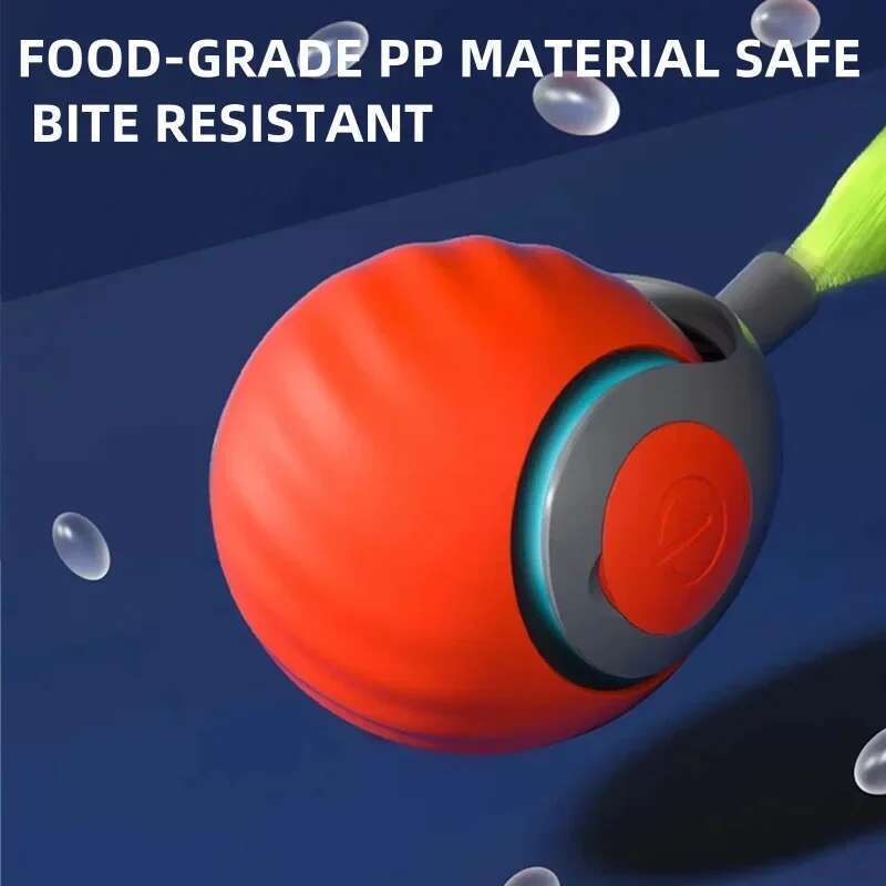 Smart Toy Electric Ball for Cats With Feather Teaser Intelligent Automatic Movement Active Scrolg Pet Toys Supplies