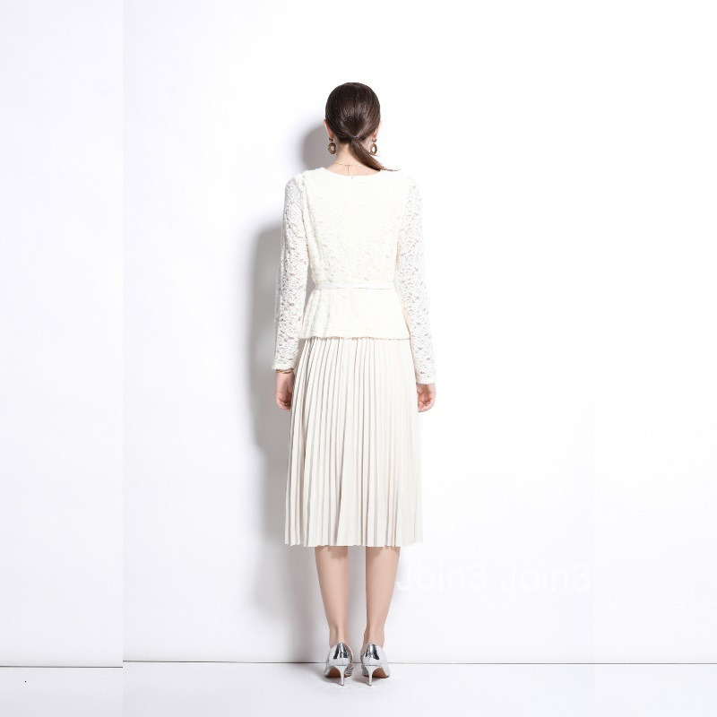 Dress Womens 2025 New Long Collar Long Sleeve Temperament Dress