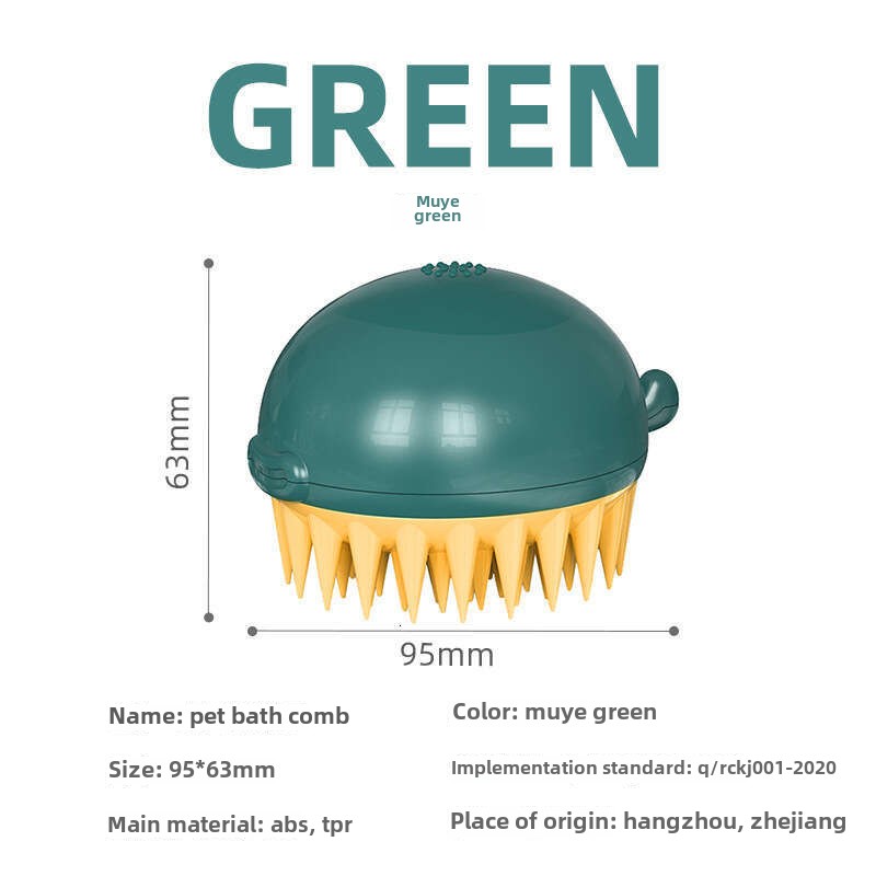 Cute Pet Pufferfish-inspired Dry and Wet Dual-function Brush: Ideal for Cleaning Dogs and Bathing Cats