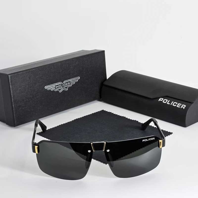 Policer Sunglasses Polarized for Men Classic Sun GlassesHigh Quality Luxury brands Eyewears Pilot Goggle UV 400 Protection 8812 W250222