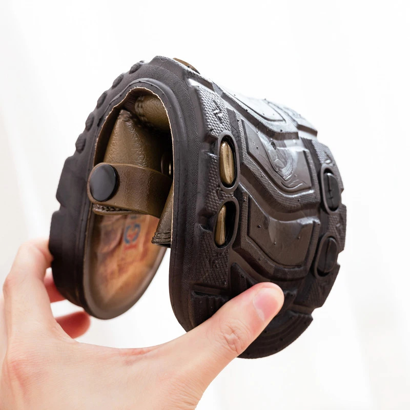 Dual Purpose Sandals for Men Summer Comfortable Mens Sandal 2 in 1 Oil Spray Mens Sandals Leisure Beach Shoes for Men 250221